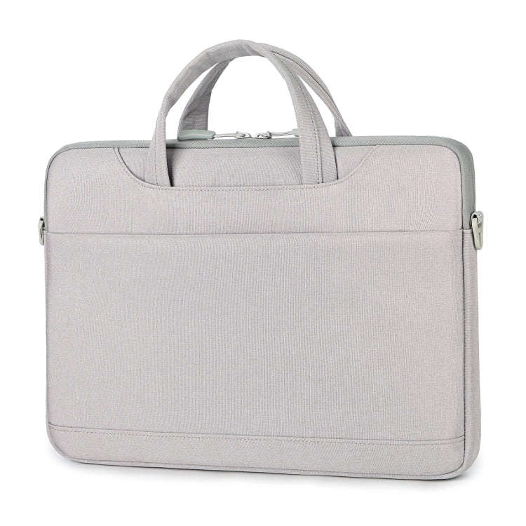 For 15-15.6 inch Laptop Multi-function Laptop Single Shoulder Bag Handbag(Grey)