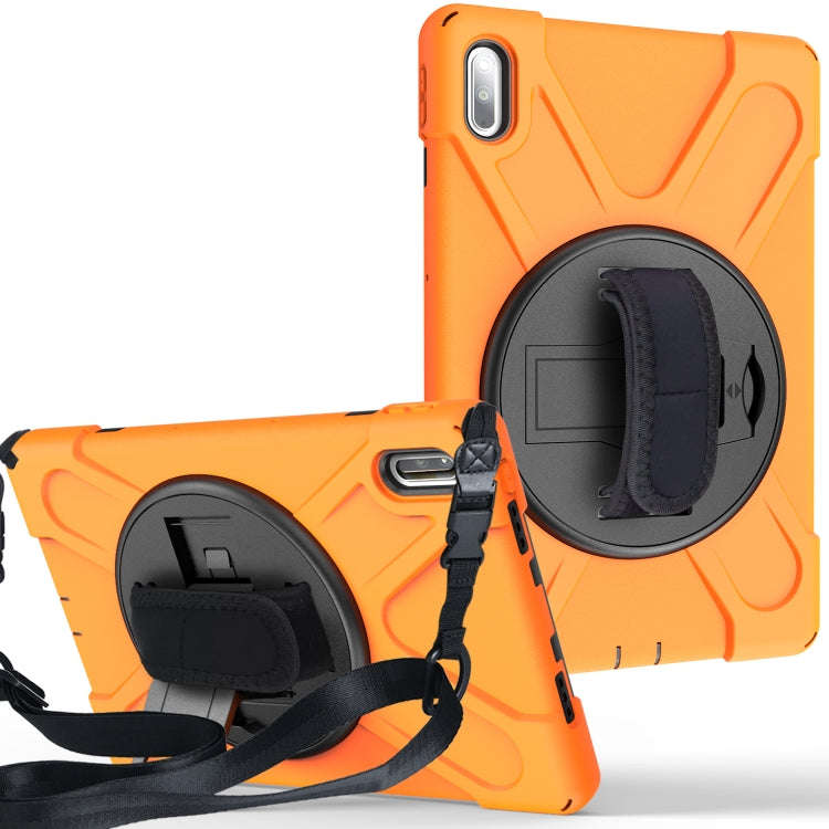 For Huawei MatePad Pro 10.8 Shockproof Colorful Silicone + PC Protective Case with Holder & Shoul...
