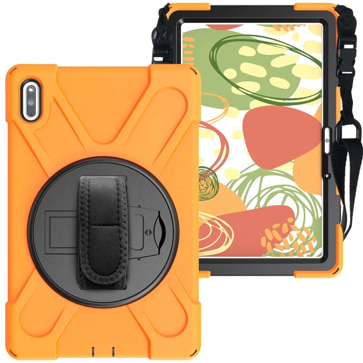 For Huawei MatePad Pro 10.8 Shockproof Colorful Silicone + PC Protective Case with Holder & Shoul...