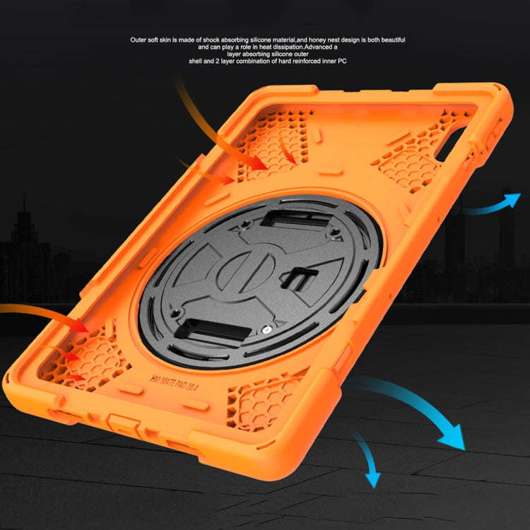 For Huawei MatePad Pro 10.8 Shockproof Colorful Silicone + PC Protective Case with Holder & Shoul...