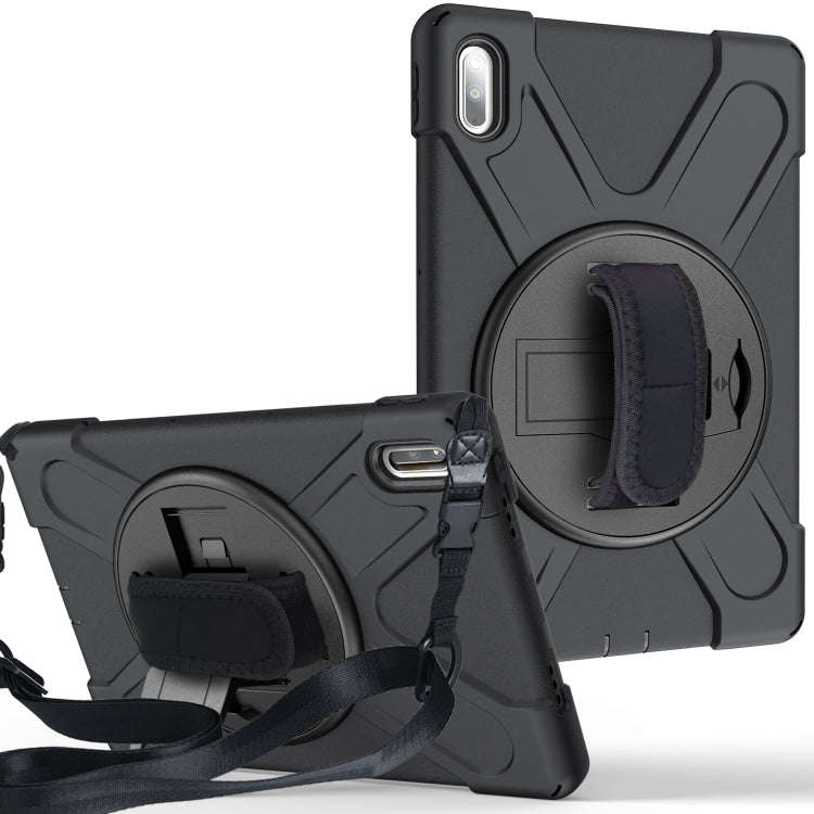 For Huawei MatePad Pro 10.8 Shockproof Colorful Silicone + PC Protective Case with Holder & Shoul...