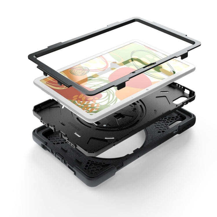 For Huawei MatePad Pro 10.8 Shockproof Colorful Silicone + PC Protective Case with Holder & Shoul...