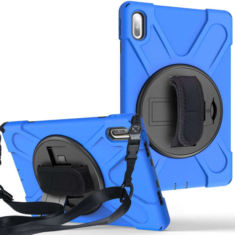 For Huawei MatePad Pro 10.8 Shockproof Colorful Silicone + PC Protective Case with Holder & Shoul...