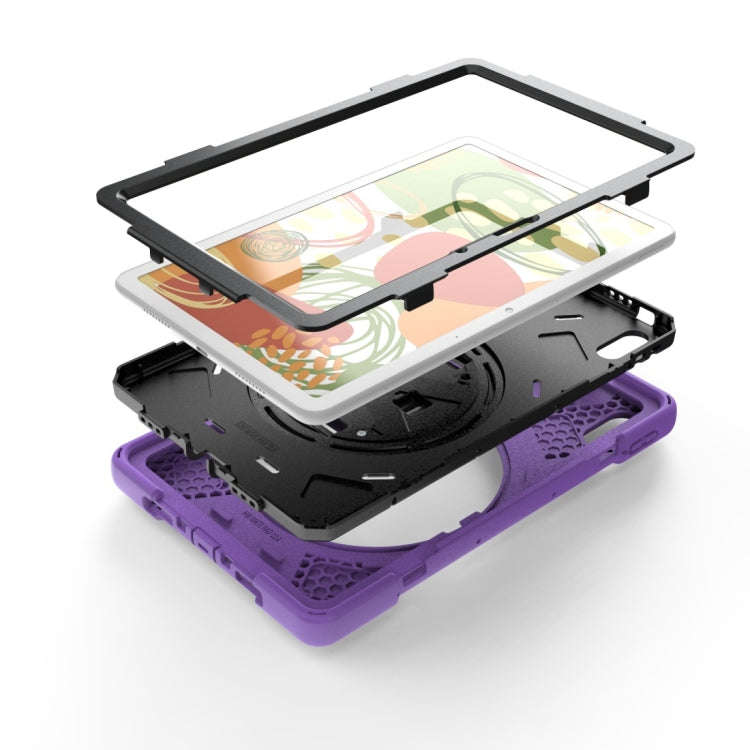 For Huawei MatePad Pro 10.8 Shockproof Colorful Silicone + PC Protective Case with Holder & Shoul...