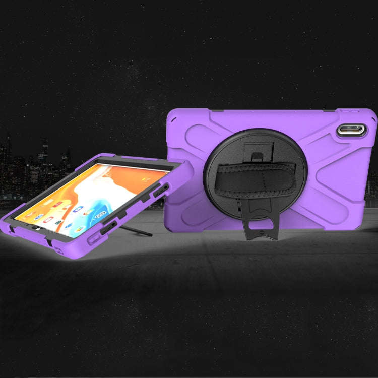 For Huawei MatePad Pro 10.8 Shockproof Colorful Silicone + PC Protective Case with Holder & Shoul...