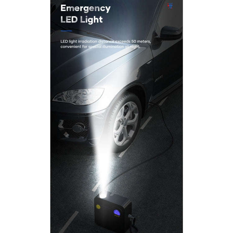 Rock Multi-function Portable LED Digital Display Car Air Pump