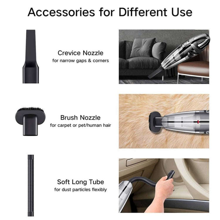 R-6053 6000Pa Multi-function USB Charging Car Handheld Wireless Vacuum Cleaner Dust Collector Cle...
