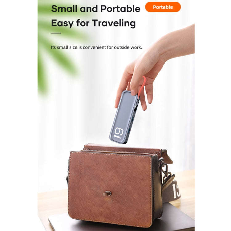 ROCK TR06 6 In 1 Type-C / USB-C to RJ45 Multi-function Docking Station
