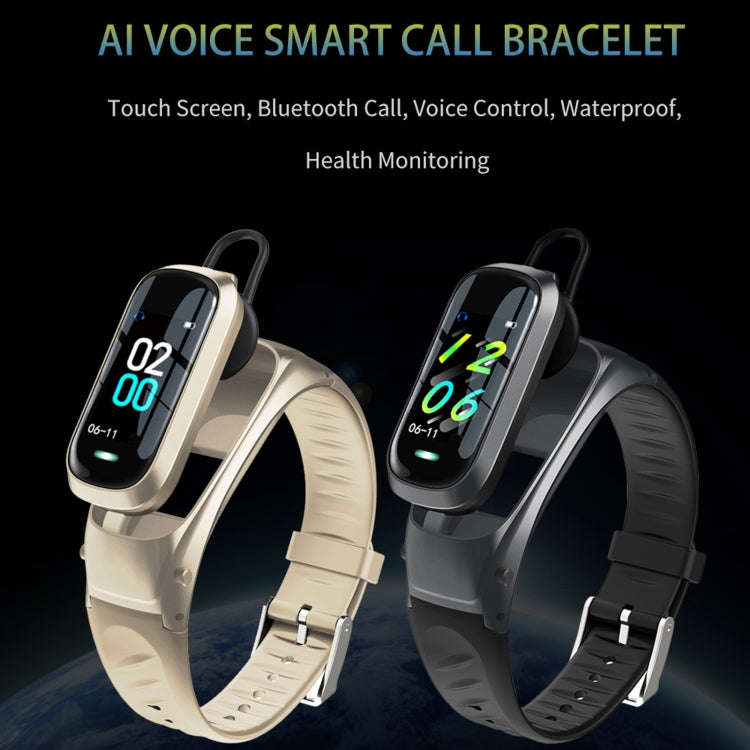 B9 0.96 inch TFT Color Screen AI Voice Smart Bracelet, Support Reject Call / Sleep Monitoring / H...