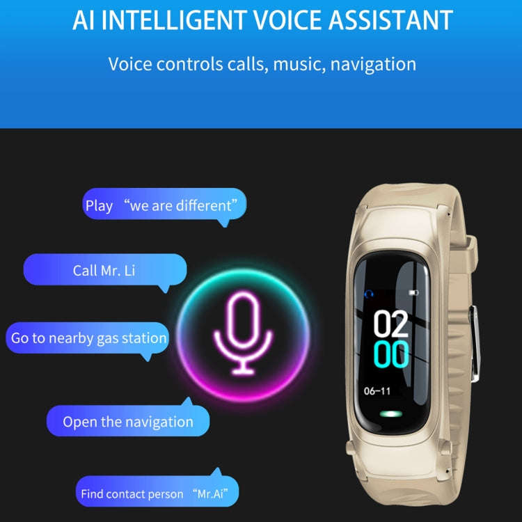 B9 0.96 inch TFT Color Screen AI Voice Smart Bracelet, Support Reject Call / Sleep Monitoring / H...