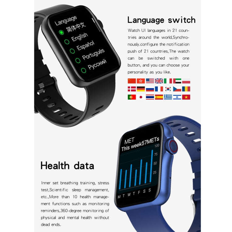 D06 1.6 inch IPS Color Screen IP67 Waterproof Smart Watch, Support Sport Monitoring / Sleep Monit...