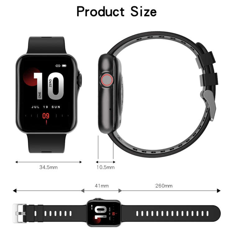 D06 1.6 inch IPS Color Screen IP67 Waterproof Smart Watch, Support Sport Monitoring / Sleep Monit...