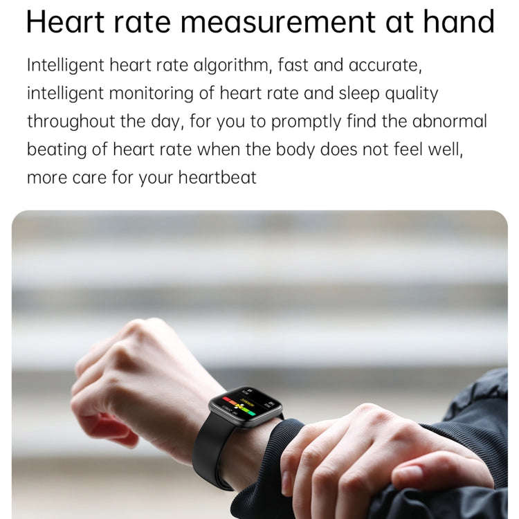 G69 1.69 inch Square Color Screen IP68 Waterproof Smart Watch, Support Blood Pressure Monitoring ...