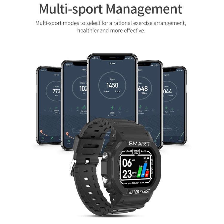 K16 1.14 inch TFT Color Screen IP68 Waterproof Smart Watch, Support Bluetooth Music / Sleep Monit...