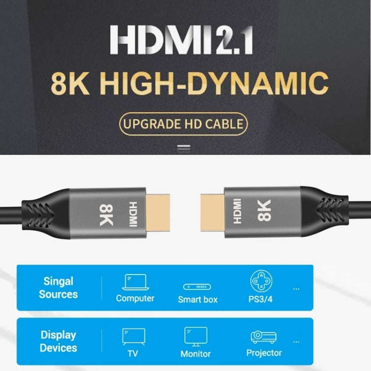 HDMI2.1 8K 120Hz High Dynamic HD Cable, Cable Length:3m