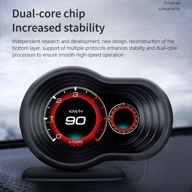 F9 OBD2 Car HUD Head-up Display Speed / Water Temperature / Voltage Display