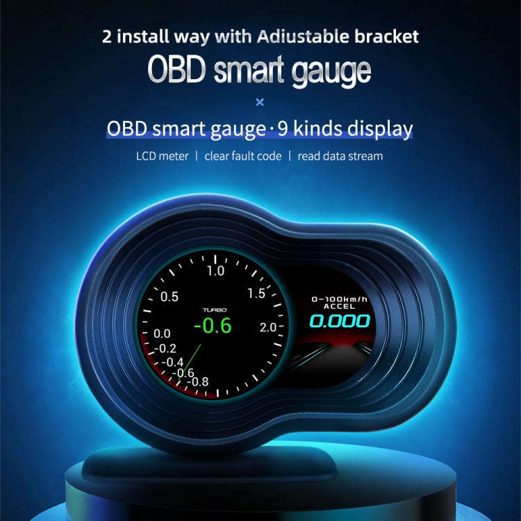 F9 OBD2 Car HUD Head-up Display Speed / Water Temperature / Voltage Display