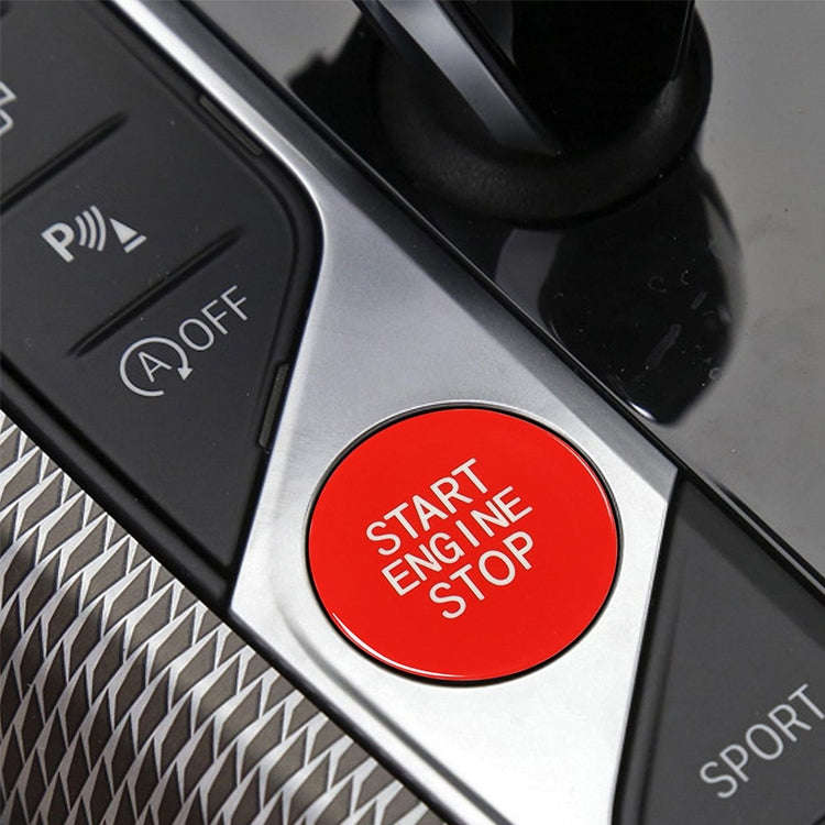 Car Carbon Fiber One-button Start Decorative Sticker for BMW 3 Series / G20 / G05 / G06 / G07 / G...