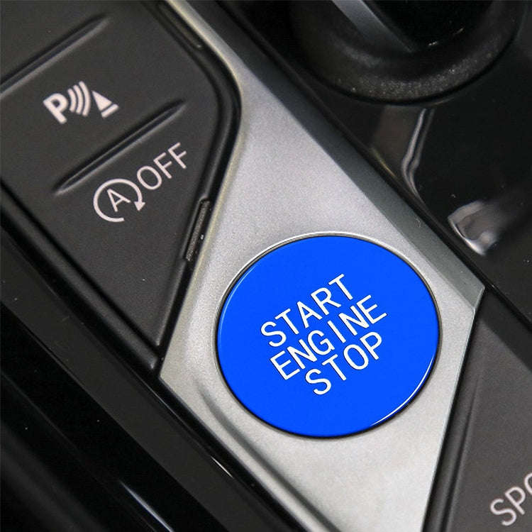 Car Carbon Fiber One-button Start Decorative Sticker for BMW 3 Series / G20 / G05 / G06 / G07 / G...