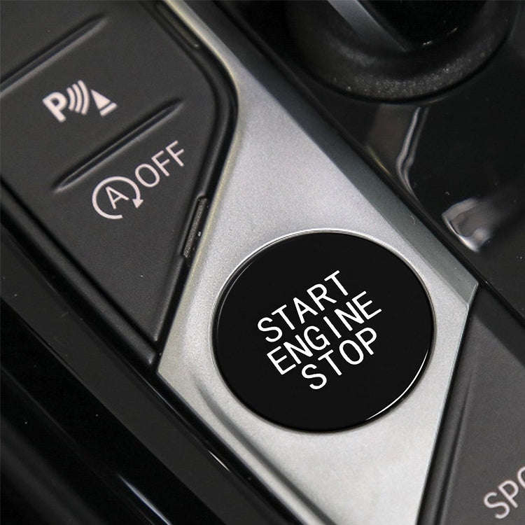 Car Carbon Fiber One-button Start Decorative Sticker for BMW 3 Series / G20 / G05 / G06 / G07 / G...