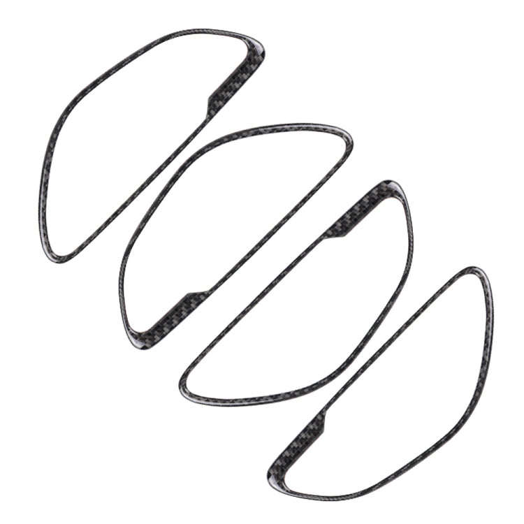 Car Carbon Fiber Door Handle Decorative Sticker for Mercedes-Benz C Class W205 2015-2018 / GLC X2...