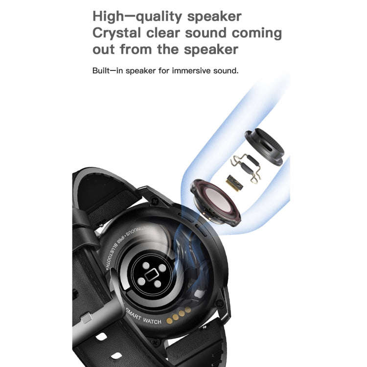 MX12 1.3 inch IPS Color Screen IP68 Waterproof Smart Watch, Support Bluetooth Call / Sleep Monito...