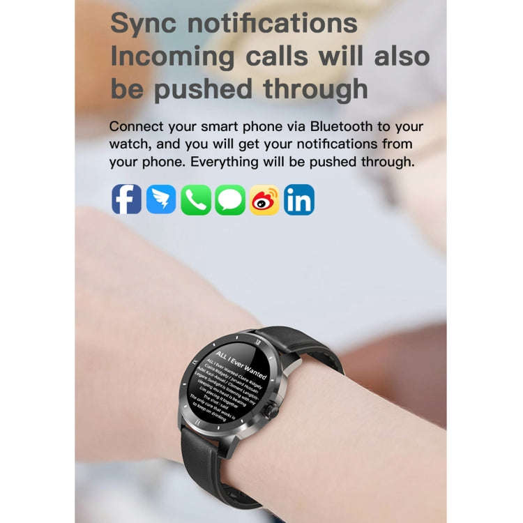 MX12 1.3 inch IPS Color Screen IP68 Waterproof Smart Watch, Support Bluetooth Call / Sleep Monito...