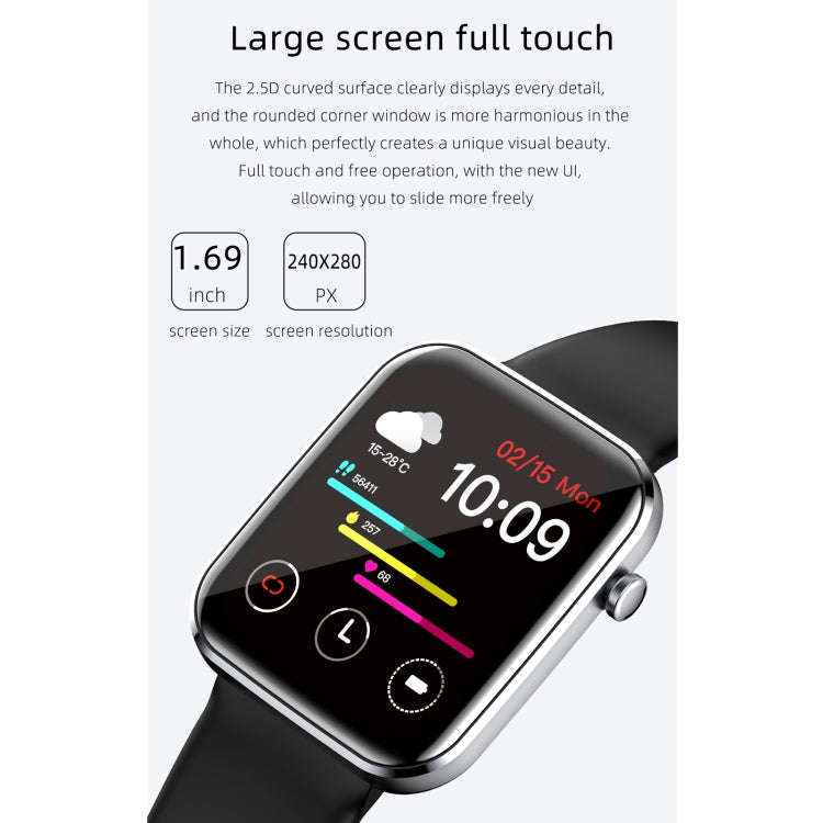 Z15 1.69 inch Touch Screen IP67 Waterproof Smart Watch, Support Blood Pressure Monitoring / Sleep...