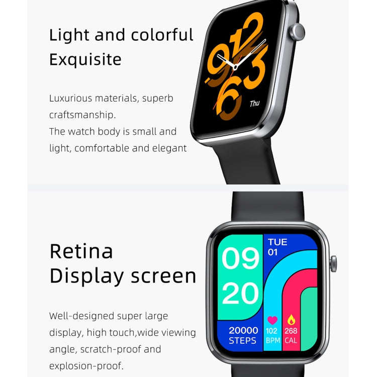 Z15 1.69 inch Touch Screen IP67 Waterproof Smart Watch, Support Blood Pressure Monitoring / Sleep...