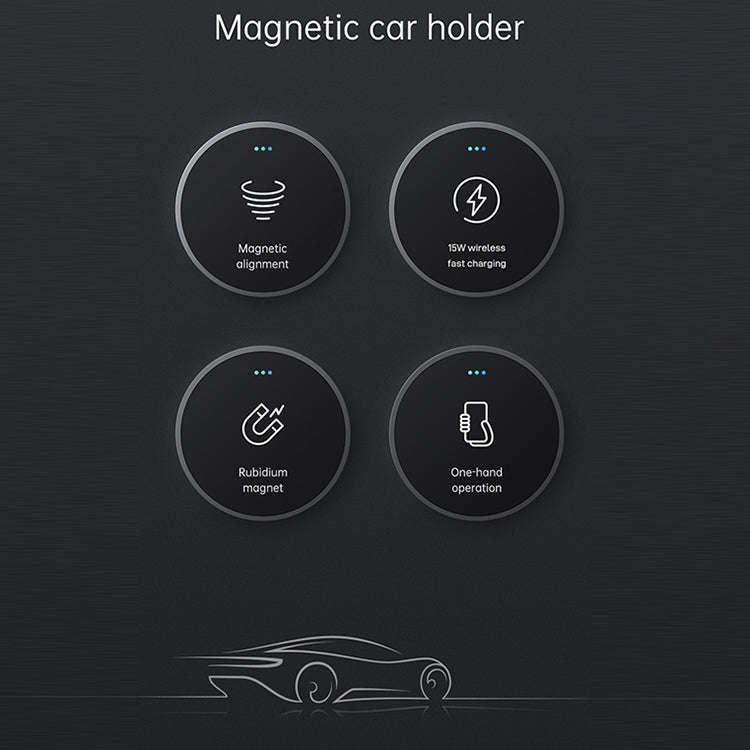 JOYROOM JR-ZS240 15W Max Car Magnetic Wireless Charge Holder