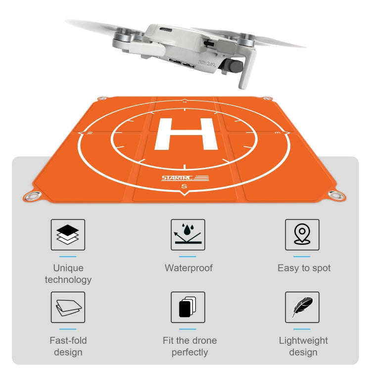 STARTRC 1109143 50cm Portable Drone Universal Foldable Square Parking Apron Landing Pad for DJI F...