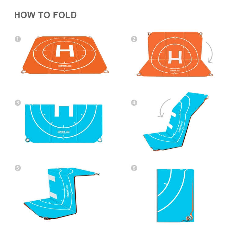 STARTRC 1109143 50cm Portable Drone Universal Foldable Square Parking Apron Landing Pad for DJI F...