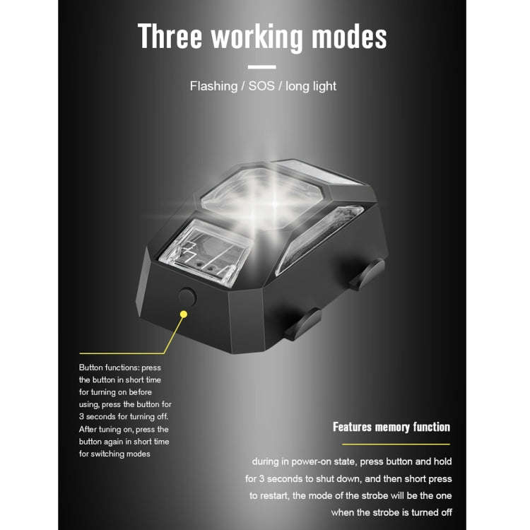 STARTRC 1109184 Drone Universal Rechargeable Colorful Strobe Signal Arm Lights for DJI FPV / Mini...