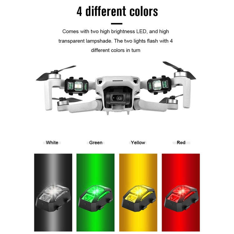 STARTRC 1109184 Drone Universal Rechargeable Colorful Strobe Signal Arm Lights for DJI FPV / Mini...