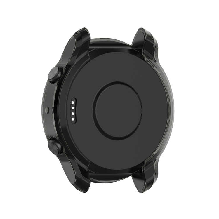 For TicWatch Pro 3 / Pro 3 Lite Half Coverage Hollowed TPU Protective Case(Transparent Black)