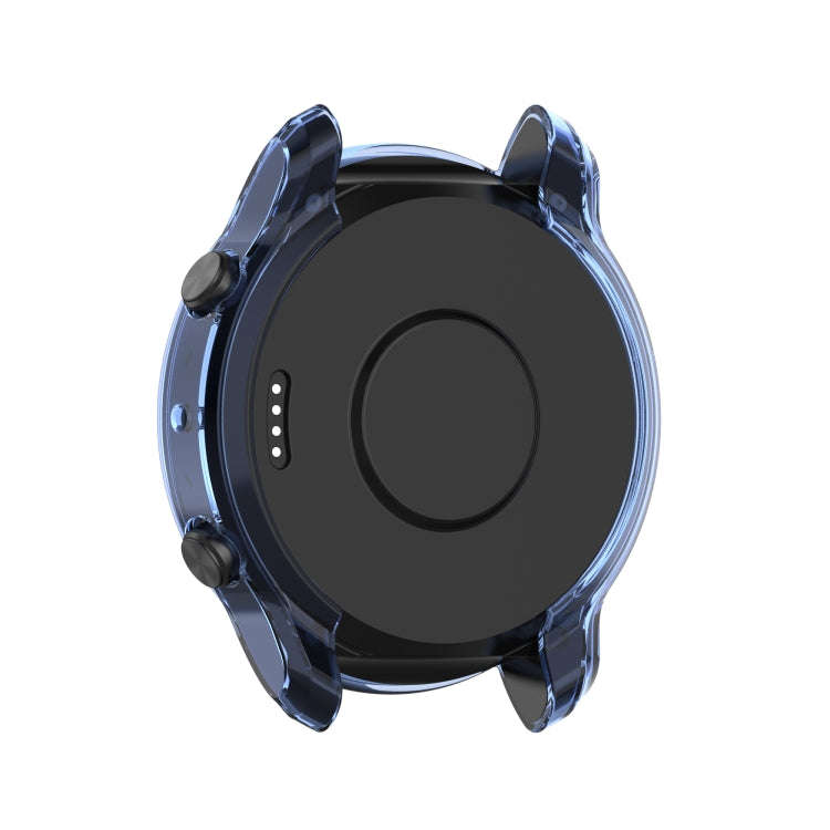 For TicWatch Pro 3 / Pro 3 Lite Half Coverage Hollowed TPU Protective Case(Transparent Blue)