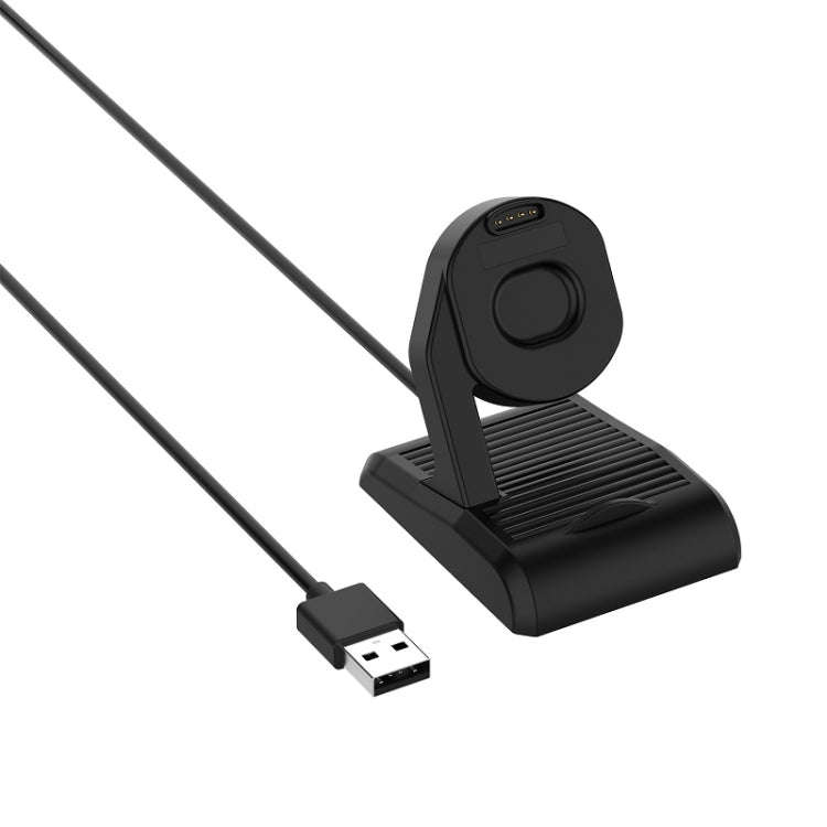 For Suunto 7 USB Vertical Magnetic Charger Holder with Data Function, Length: 1m(Black)