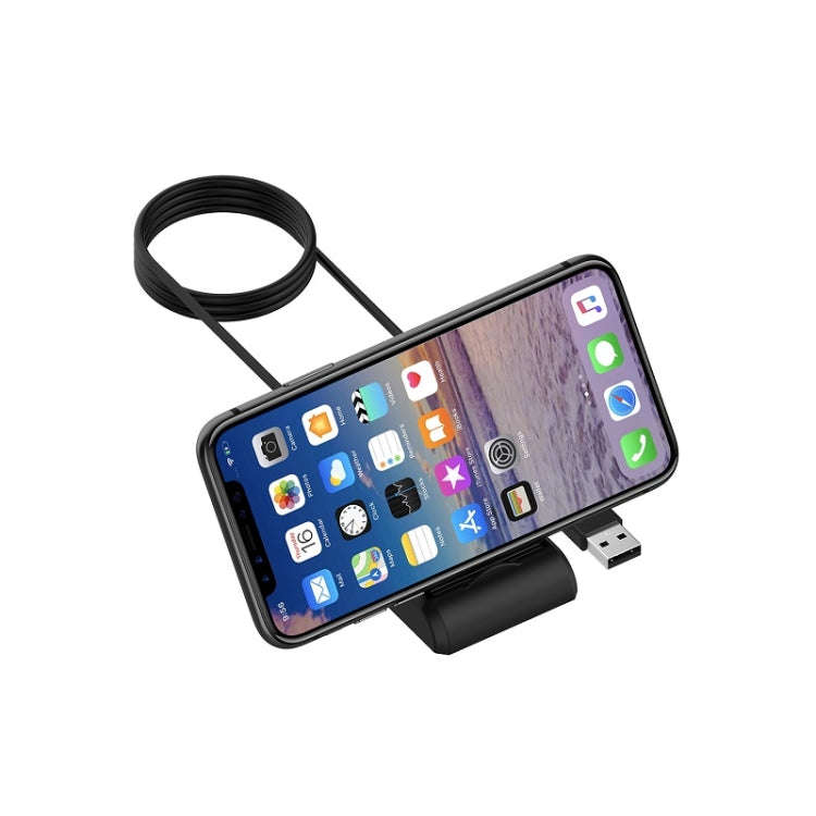 For Suunto 7 USB Vertical Magnetic Charger Holder with Data Function, Length: 1m(Black)
