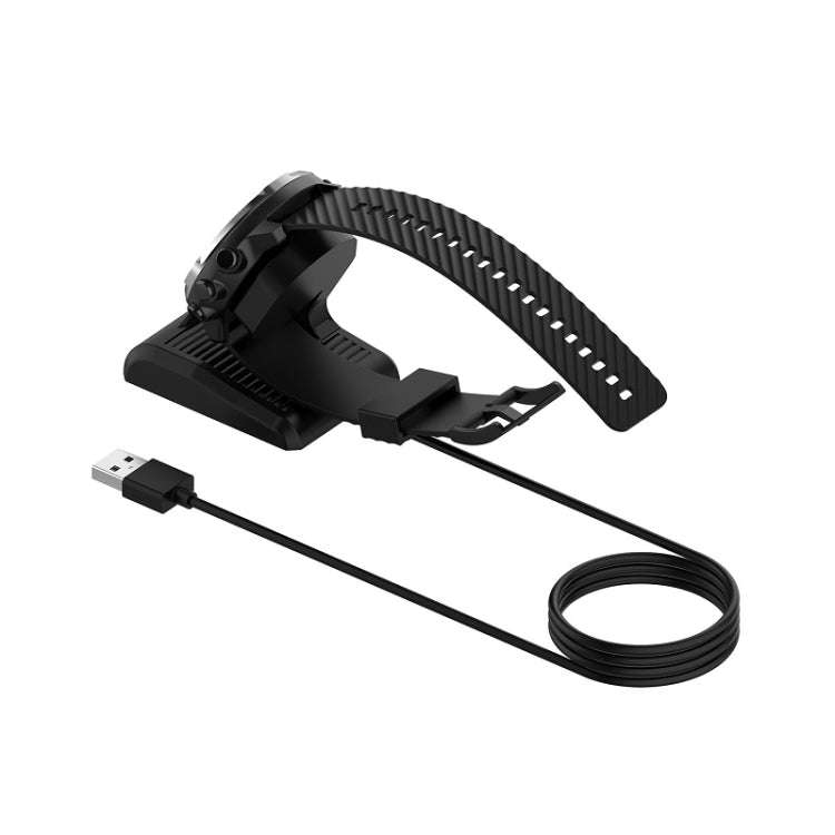 For Suunto 7 USB Vertical Magnetic Charger Holder with Data Function, Length: 1m(Black)