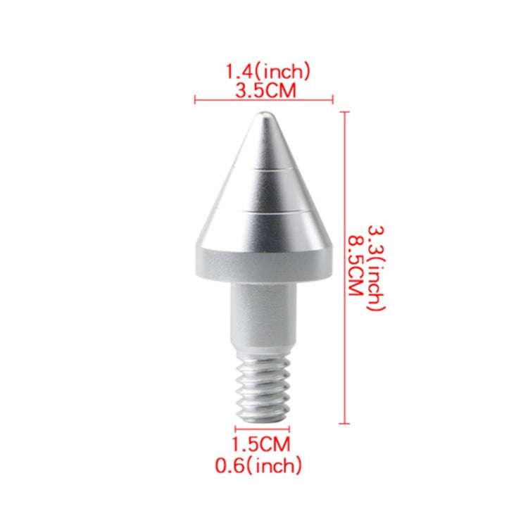 2 PCS Car Rear Anti-collision Tail Cone for Mercedes Benz Smart 2009-2014, Style:Pointed(Silver)
