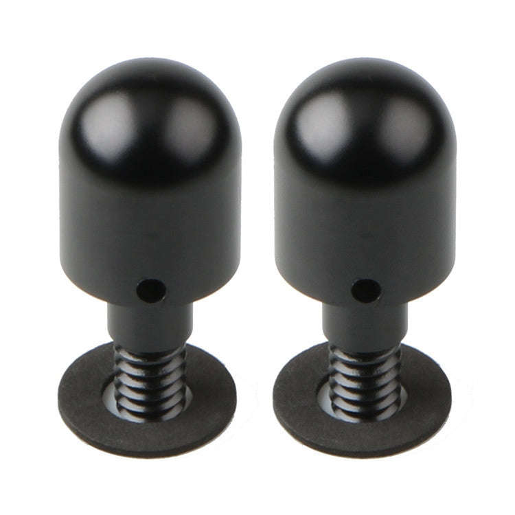2 PCS Car Rear Anti-collision Tail Cone for Mercedes Benz Smart 2009-2014, Style:Round(Silver)