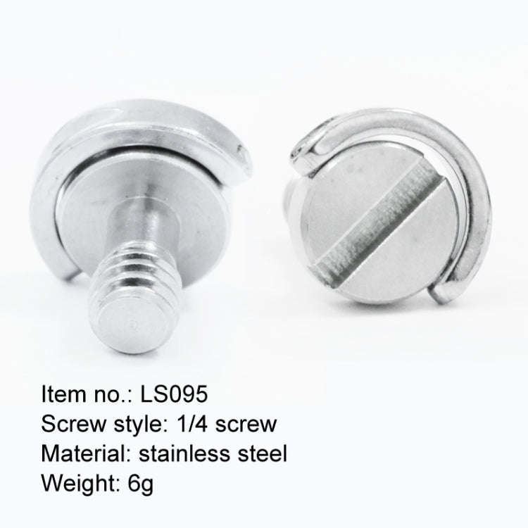 BEXIN LS095 2 PCS D Ring Screws Camera Plate Mount 1/4 inch Quick Release Screws
