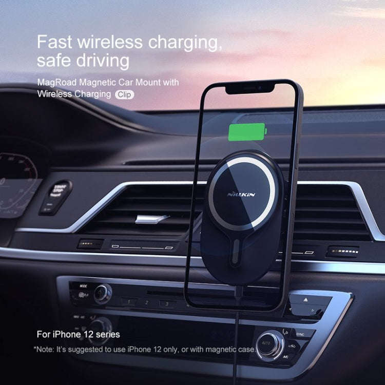 NILLKIN MagRoad Magnetic Car Holder with Wireless Charging
