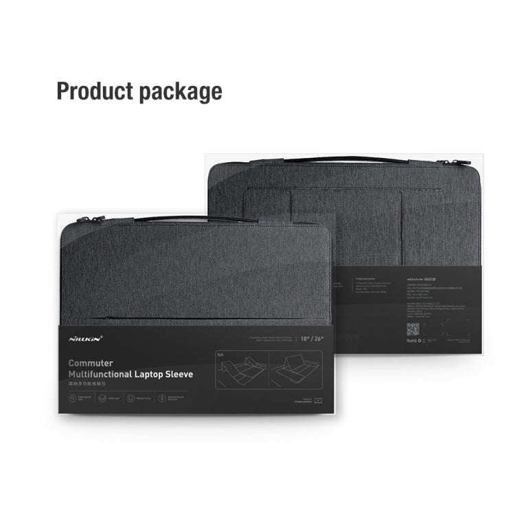 NILLKIN Commuter Multifunctional Laptop Sleeve For 16.0 inch and Below(Dark Gray)