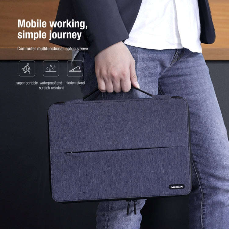 NILLKIN Commuter Multifunctional Laptop Sleeve For 16.0 inch and Below(Blue)