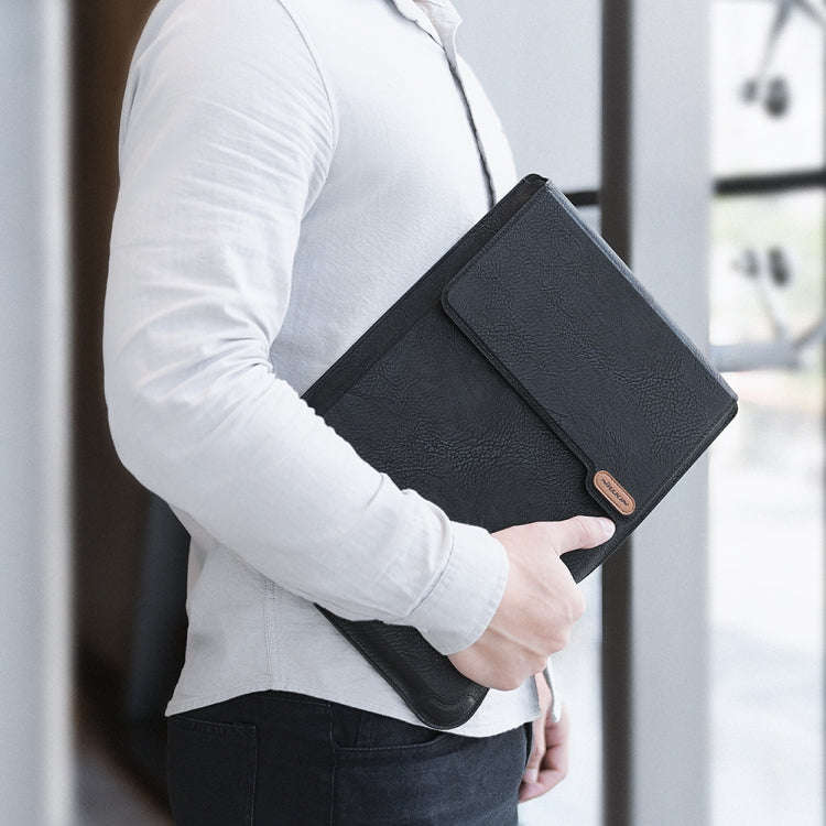 NILLKIN Water Wave Texture Versatile Laptop Sleeve For 16.0 inch and Below(Black)