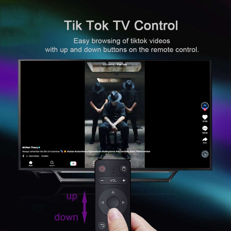 H96 Max 8K Smart TV BOX Android 11.0 Media Player with Remote Control, Quad Core RK3566, RAM: 4GB...