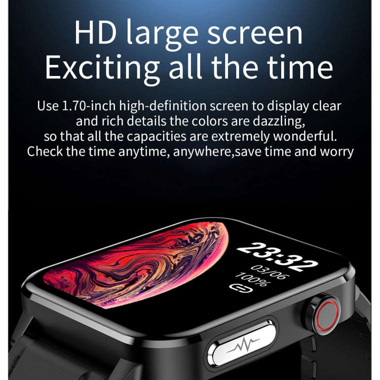 E86 1.7 inch TFT Color Screen IP68 Waterproof Smart Watch, Support Blood Oxygen Monitoring / Body...