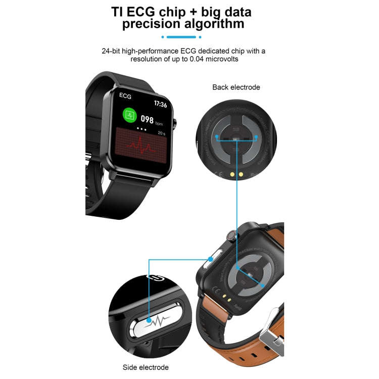 E86 1.7 inch TFT Color Screen IP68 Waterproof Smart Watch, Support Blood Oxygen Monitoring / Body...