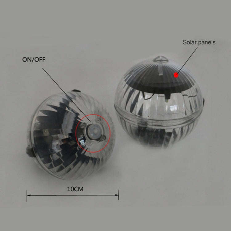 Solar Power Outdoor Pool Floating Ball Waterproof Light Garden Decoration Lamp(Warm Light)